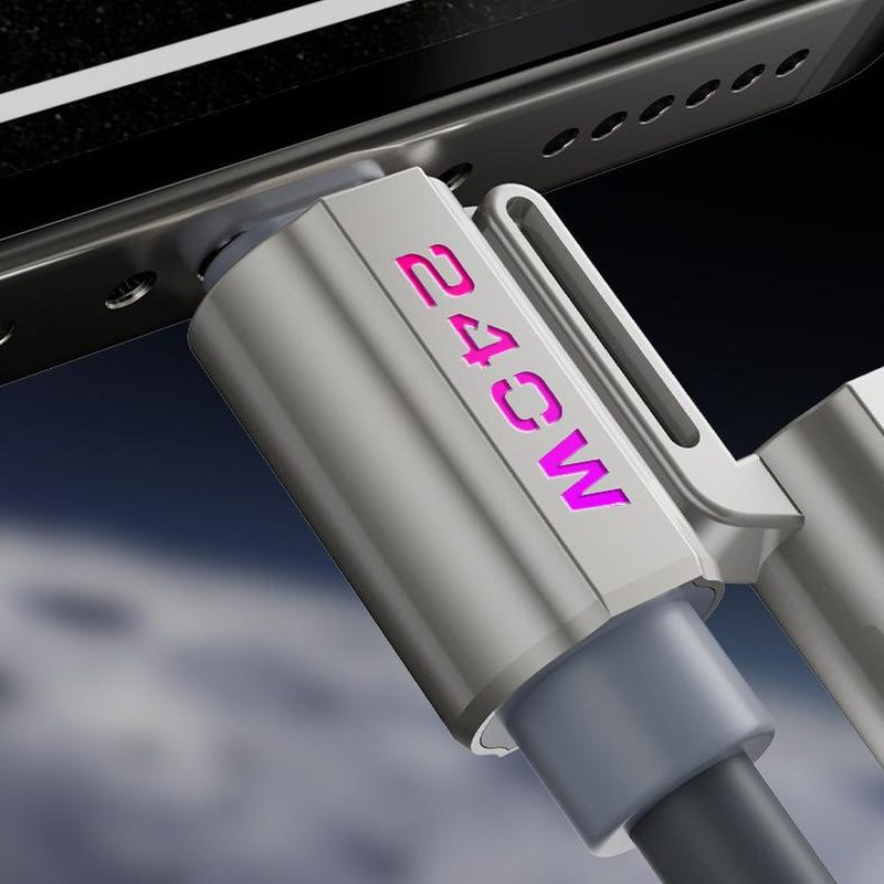 NEXFOX 4 in 1 Liquid Silicone Data Cable 240W Fast Charging for Iphone 17 & Android Devices with USB a Type C & Lightning Carplay Android Auto