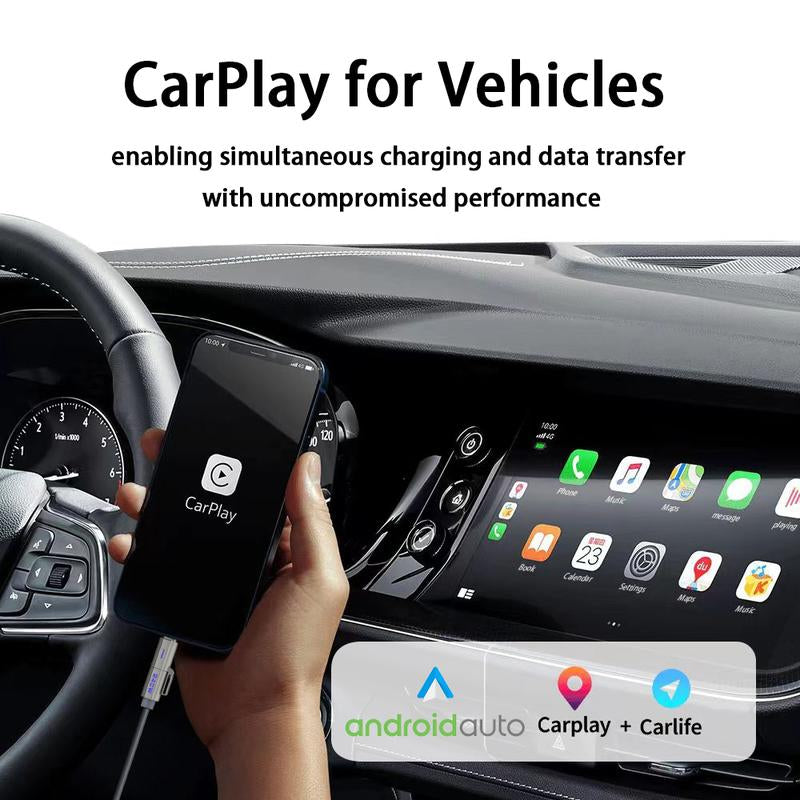 NEXFOX 4 in 1 Liquid Silicone Data Cable 240W Fast Charging for Iphone 17 & Android Devices with USB a Type C & Lightning Carplay Android Auto